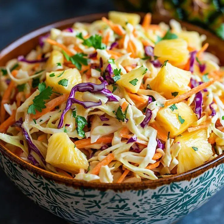 Pineapple Coleslaw